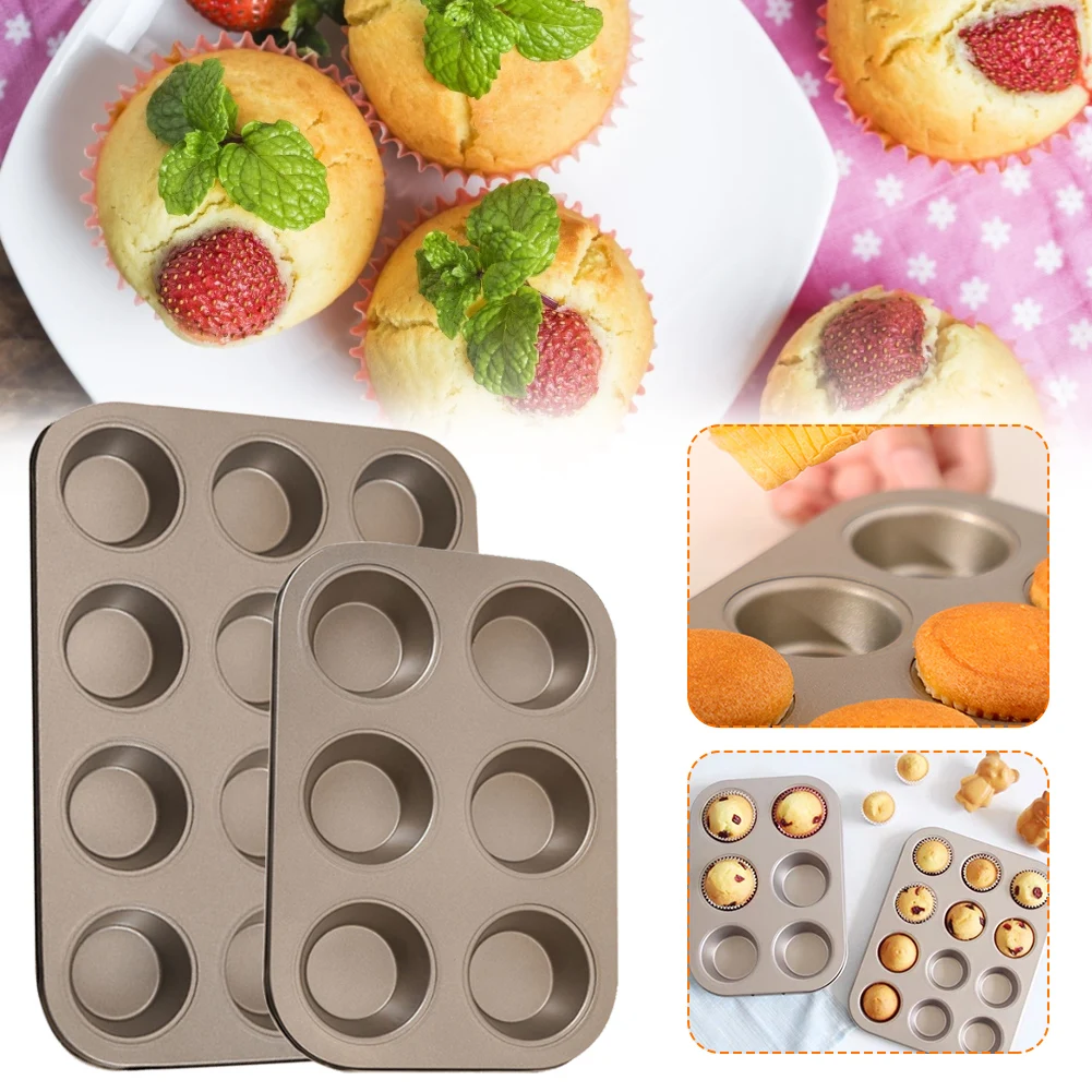 Baking Utensils Non-stick Mini Muffin Pan Bronze Premium Cupcake Pan With Non-stick Technology Dishwasher-safe Non-toxic
Baking Utensils Non-stick Mini Muffin Pan Bronze Premium Cupcake Pan With Non-stick Technology Dishwasher-safe Non-toxic