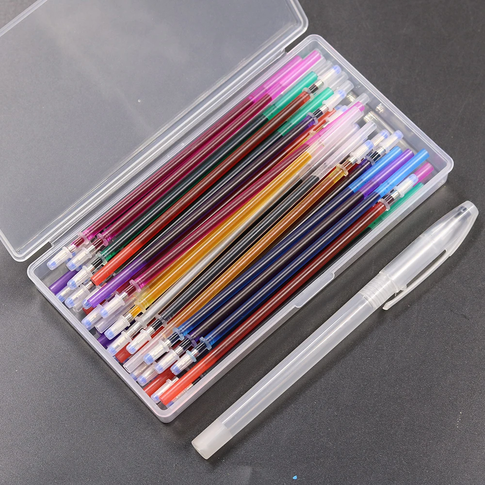 40pcs Fabric Marker Water Erasable Pen Soluble Disappearing Refills with Storage Box Cross Stitch Tailoring Accessories
40pcs Fabric Marker Water Erasable Pen Soluble Disappearing Refills with Storage Box Cross Stitch Tailoring Accessories
