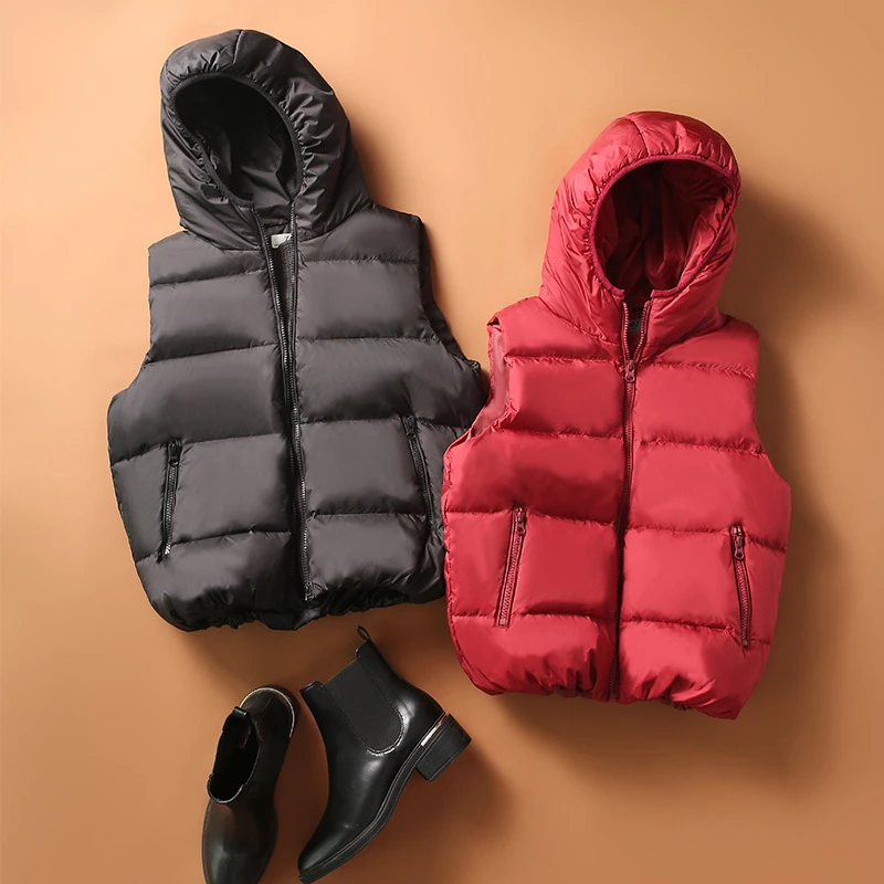 2021 Harajuku White goose down Vest Female Autumn Winter Short Coat Women Warm Thick Slim Waistcoat Women Vest Colete Feminino
2021 Harajuku White goose down Vest Female Autumn Winter Short Coat Women Warm Thick Slim Waistcoat Women Vest Colete Feminino