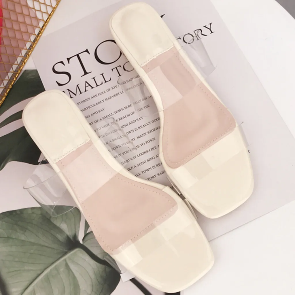Sandals Woman Transparent Crystal Square Head Flat With Slides PVC Loose Sexy Popular Vogue Sandals Women Summer Shoes
Sandals Woman Transparent Crystal Square Head Flat With Slides PVC Loose Sexy Popular Vogue Sandals Women Summer Shoes
