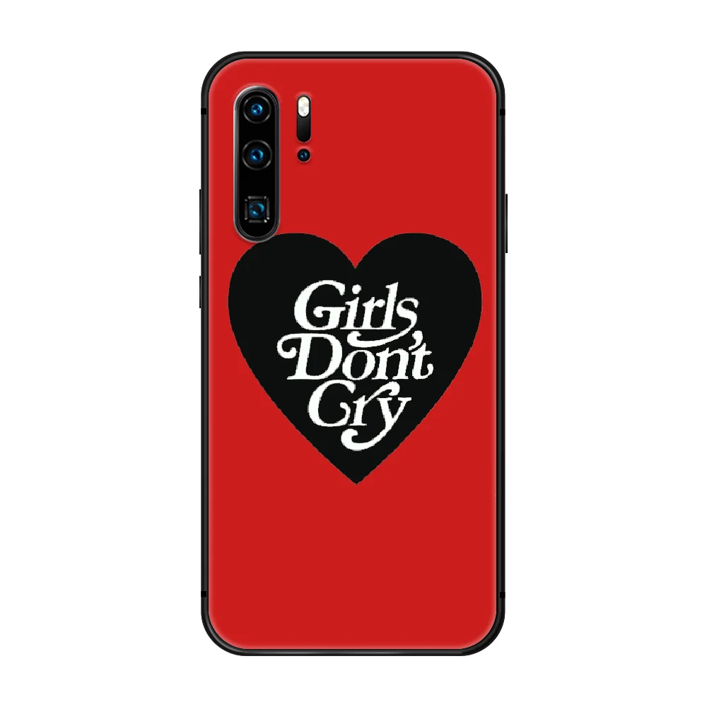 

Japan trend Girls Dont Cry Phone Case Cover Hull For Huawei P8 P9 P10 P20 P30 P40 Lite Pro Plus smart Z 2019 black cover soft