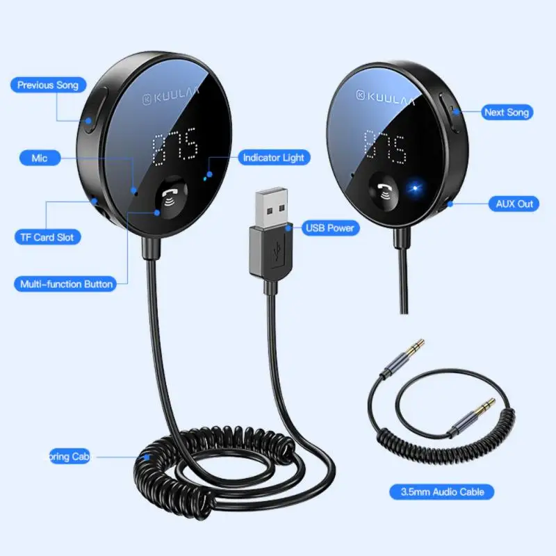 Адаптер KUULAA Aux беспроводной адаптер приемник USB аудио Музыка микрофон Громкая связь адаптер для автомобильного динамика Автомобильный прие... 
Адаптер KUULAA Aux беспроводной адаптер приемник USB аудио Музыка микрофон Громкая связь адаптер для автомобильного динамика Автомобильный прие...