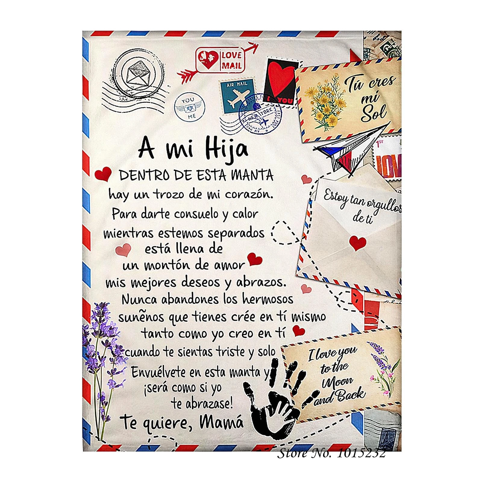Letter A mi Hija Spanish Version Premium Fleece Sherpa Blanket Home Bedroom Decor Custom Flannel Blankets for Kids Quilts 1X
Letter A mi Hija Spanish Version Premium Fleece Sherpa Blanket Home Bedroom Decor Custom Flannel Blankets for Kids Quilts 1X