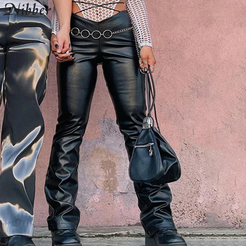 Nibber Y2K Fashion Motorcycle Style PU Leather Pants Strap Design Slim Sexy For Hot Girl Style Women Going Out Street Clubwear
Nibber Y2K Fashion Motorcycle Style PU Leather Pants Strap Design Slim Sexy For Hot Girl Style Women Going Out Street Clubwear