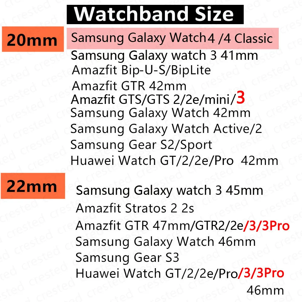 Силиконовый ремешок для samsung galaxy watch 4/classic/46 мм/42 мм/active 2/3 Gear S3 Frontier 22 мм Huawei GT-2-2e-3-Pro