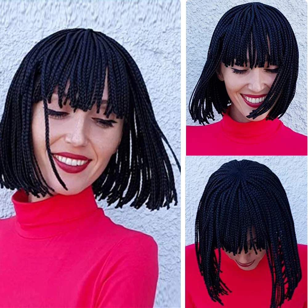 Braided Wig Synthetic Bob Wig for Women with Bangs Cheap Braiding Hair Gradient Box Braid Wig Cosplay Daily Use
Braided Wig Synthetic Bob Wig for Women with Bangs Cheap Braiding Hair Gradient Box Braid Wig Cosplay Daily Use