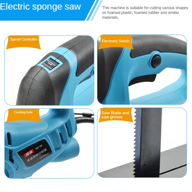 Electric Saw Sponge Cutter Professional Foam Rubber Sponge Reciprocating Cutting Saw 220V
Electric Saw Sponge Cutter Professional Foam Rubber Sponge Reciprocating Cutting Saw 220V