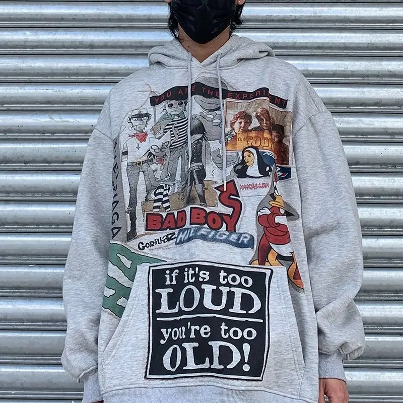 Graffiti hoodie male ins winter Korean version of the college style personality street jacket long-sleeved fried street Tx shirt
Graffiti hoodie male ins winter Korean version of the college style personality street jacket long-sleeved fried street Tx shirt