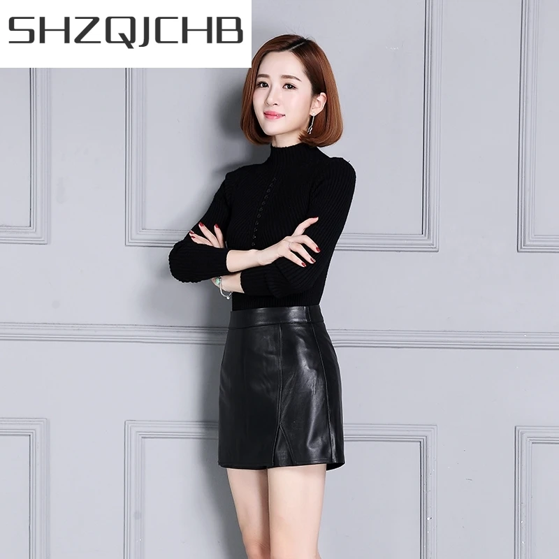 JCHB 2021 Womens Shorts Sheepskin Genuine Leather Casual High Quality Soft Female Trouser Autumn Office Lady High Waist Zipper P
JCHB 2021 Womens Shorts Sheepskin Genuine Leather Casual High Quality Soft Female Trouser Autumn Office Lady High Waist Zipper P