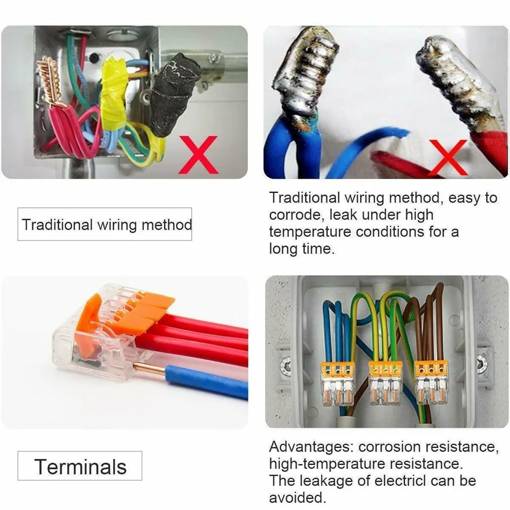 75Pcs Electrical Terminal Block Wire Connectors Clamp Cable Reusable Lever For Connect Different Wire Sizes And Types
75Pcs Electrical Terminal Block Wire Connectors Clamp Cable Reusable Lever For Connect Different Wire Sizes And Types