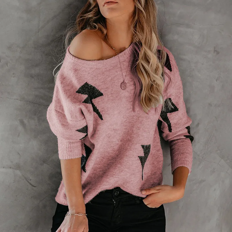 Autumn 2021 women's new knit sweater print round neck long sleeve slim fit casual sweater
Autumn 2021 women's new knit sweater print round neck long sleeve slim fit casual sweater