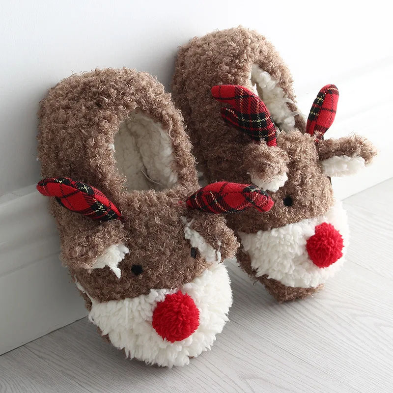 Christmas Elk Cute Girl Autumn and Winter Furry Slippers Bag with Indoor Soft-soled Couple Cotton Shoes Shoes Women
Christmas Elk Cute Girl Autumn and Winter Furry Slippers Bag with Indoor Soft-soled Couple Cotton Shoes Shoes Women