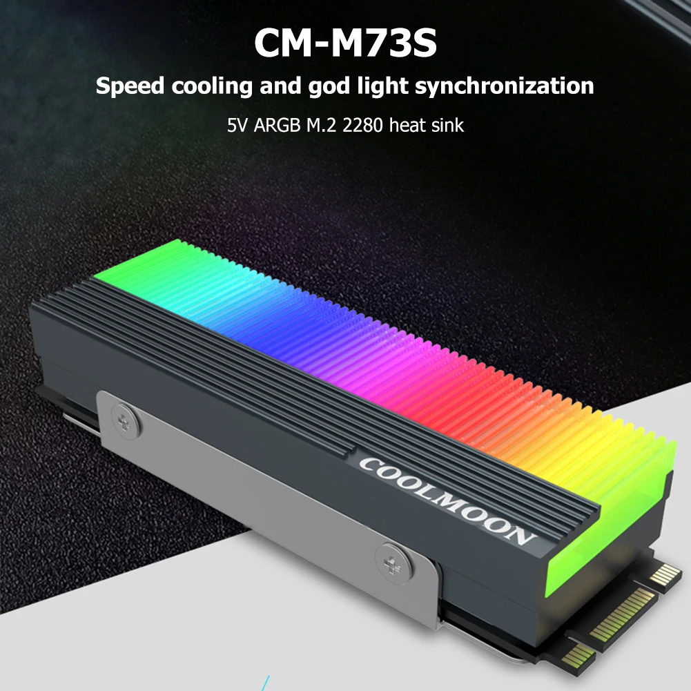 

CM-M7S M2 радиатор SSD 5 в 3Pin NVME NGFF M.2 2280 твердотельный накопитель, жесткий диск, Охлаждающий радиатор, радиатор, охлаждающий жилет, термоподушка