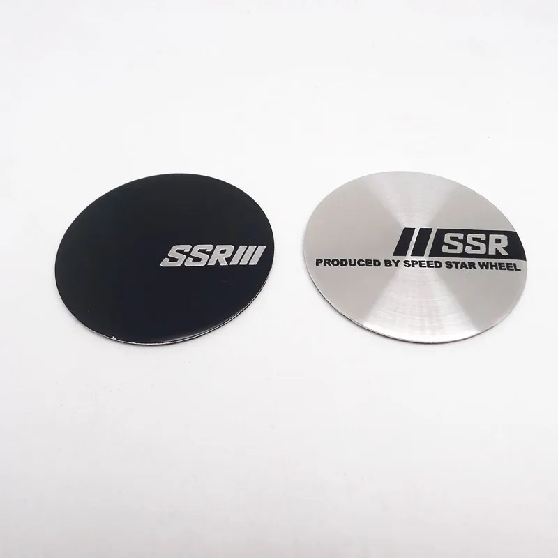 

4pcs 50mm SSR III Wheel Center Cap Sticker Car Hubcaps Cover Logo Emblem Badge Aluminum