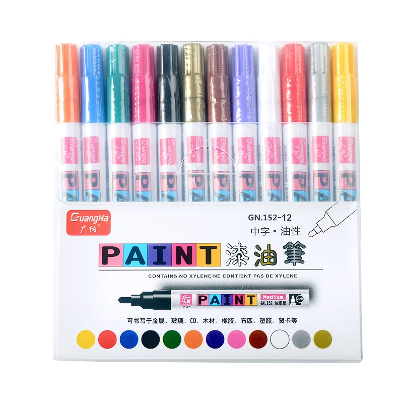 12 Colour Markers Creative DIY Drawing Pen Art Marker Pen Sets Car Tyre Fill Paint Pen Photo Album Graffiti Pens Art Supplies
12 Colour Markers Creative DIY Drawing Pen Art Marker Pen Sets Car Tyre Fill Paint Pen Photo Album Graffiti Pens Art Supplies