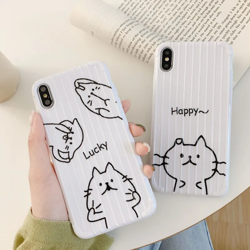 Забавный чехол для телефона с рисунком черного кота и граффити, чехол для iPhone 7 8 6s 6 Plus kawaii, силиконовый чехол для iPhone X XS Max XR
Забавный чехол для телефона с рисунком черного кота и граффити, чехол для iPhone 7 8 6s 6 Plus kawaii, силиконовый чехол для iPhone X XS Max XR