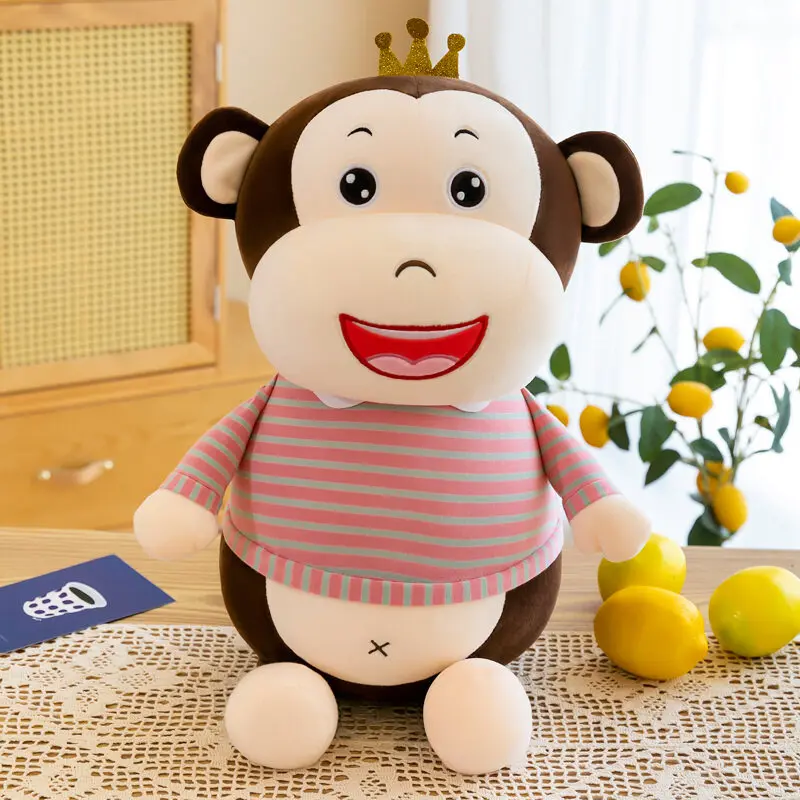Cute Crown Monkey Plush Toy Orangutan Doll Female Bed Sleeping Ragdoll Pillow Doll Holiday Gift
Cute Crown Monkey Plush Toy Orangutan Doll Female Bed Sleeping Ragdoll Pillow Doll Holiday Gift