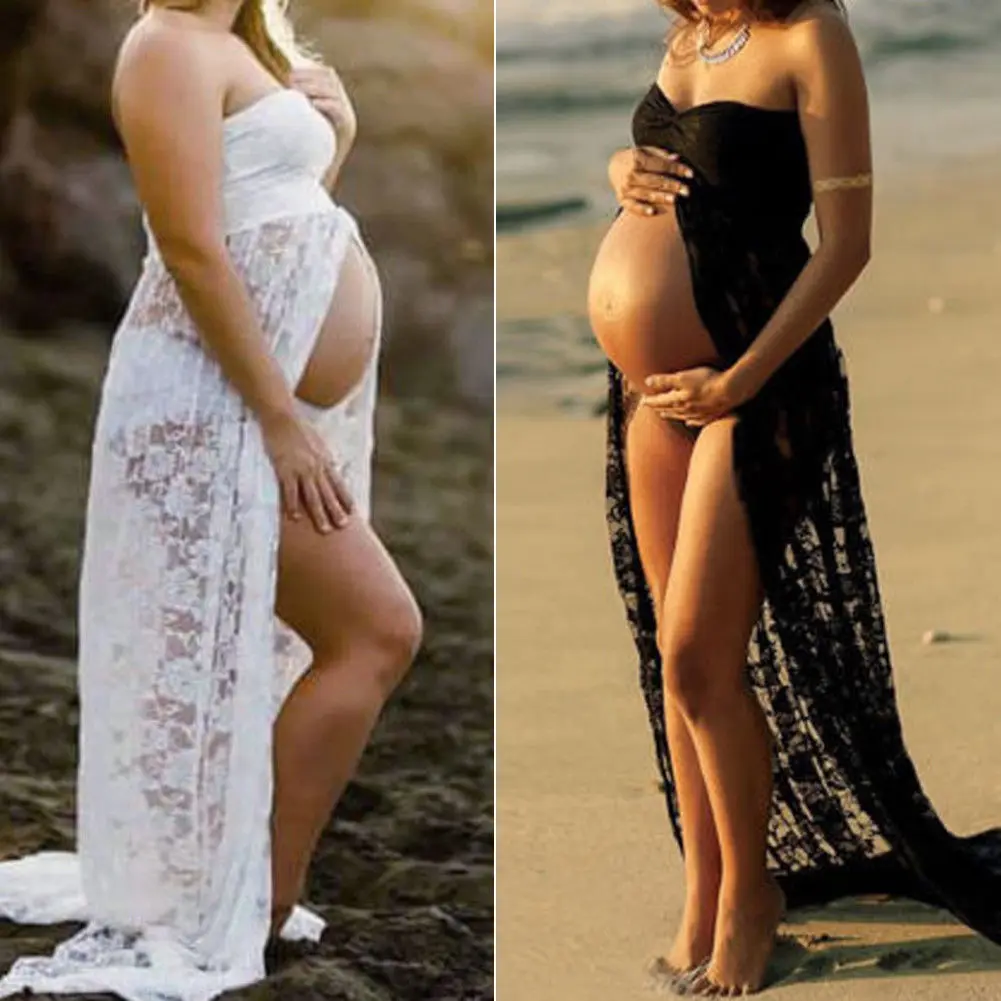 Sexy Maternity Dress Sleeveless Strapless Lace Maxi Gown Pregnant Dresses For Photography Props Photo Shoot Summer Dresses 
Sexy Maternity Dress Sleeveless Strapless Lace Maxi Gown Pregnant Dresses For Photography Props Photo Shoot Summer Dresses