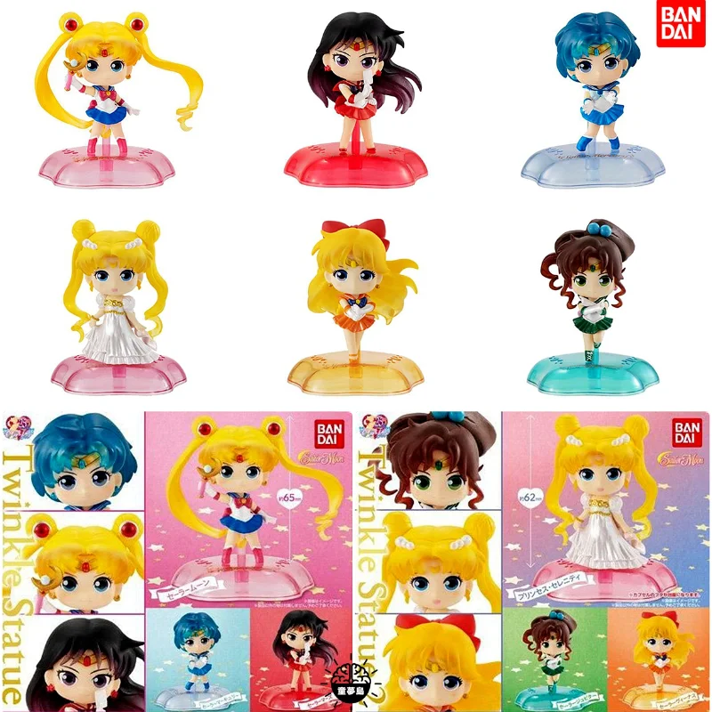 

Japan Original Bandai Gacha Q Version Sailor Moon Twinkle 1 Sailor Moon Mercury Mars 2 Venus Jupiter Japanese Animation
