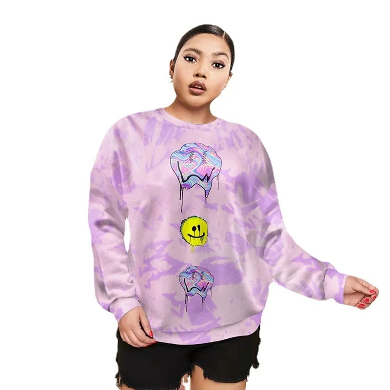 2021 Autumn Fashion Tops Tie Dye Print Oversized Sweatshirt Loose Casual O Neck Long Sleeve Pullover Vintage Streetwear Women
2021 Autumn Fashion Tops Tie Dye Print Oversized Sweatshirt Loose Casual O Neck Long Sleeve Pullover Vintage Streetwear Women