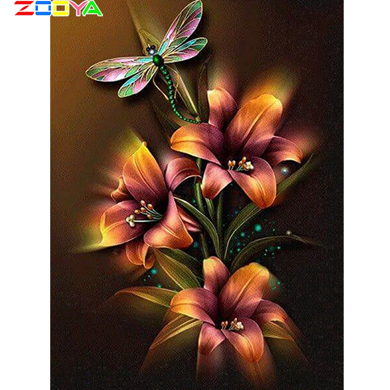 Zooya Full Square Drill 5D Diy Diamond Painting "Flowers & Dragonfly" 3D Embroidery Cross Stitch Mosaic Home Decoration 12JM112
Zooya Full Square Drill 5D Diy Diamond Painting "Flowers & Dragonfly" 3D Embroidery Cross Stitch Mosaic Home Decoration 12JM112
