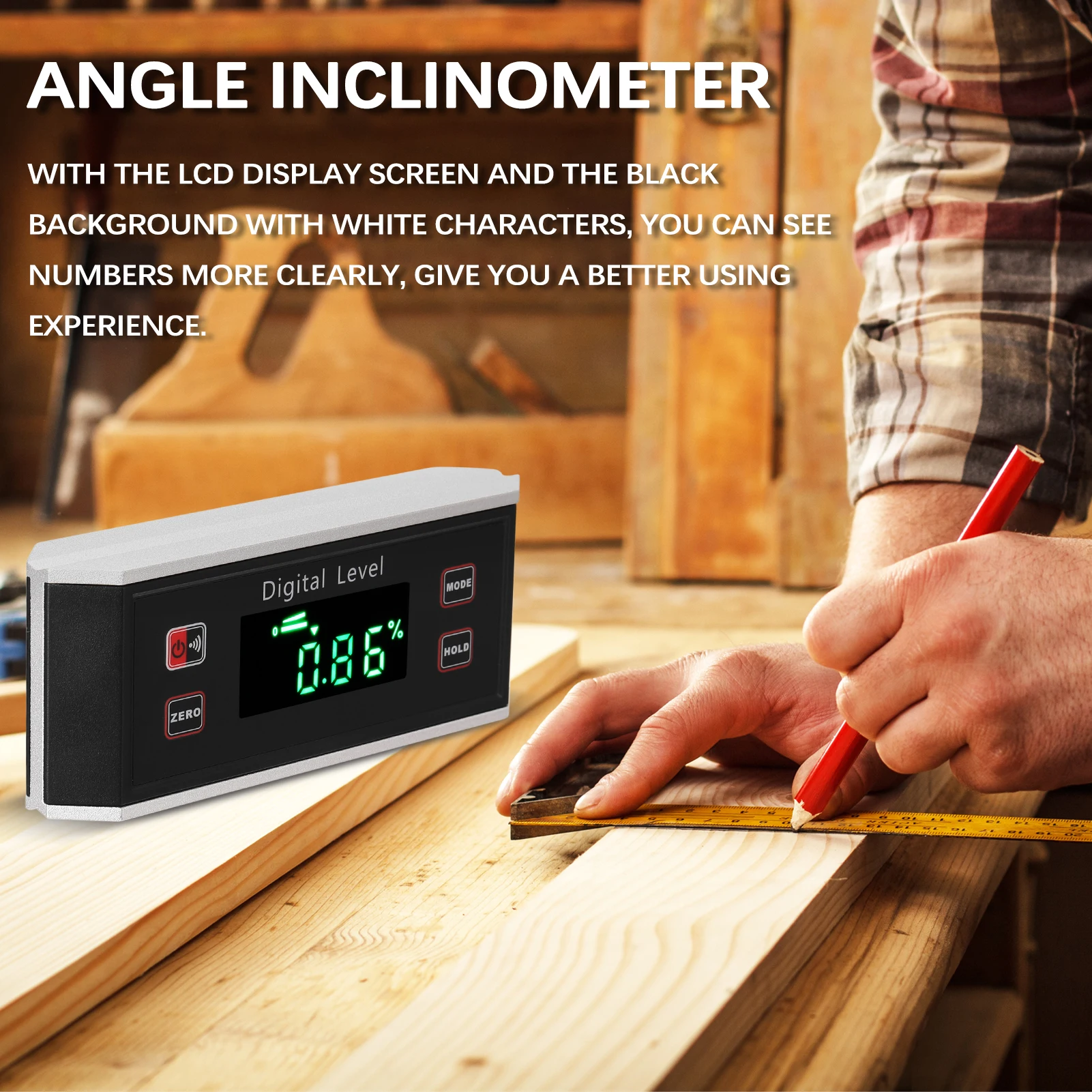 Digital Inclinometer 4*90° IP54 Waterproof Dustproof High Precisions Angle Finder Digital Protractor Inclinometer Digital Level
Digital Inclinometer 4*90° IP54 Waterproof Dustproof High Precisions Angle Finder Digital Protractor Inclinometer Digital Level