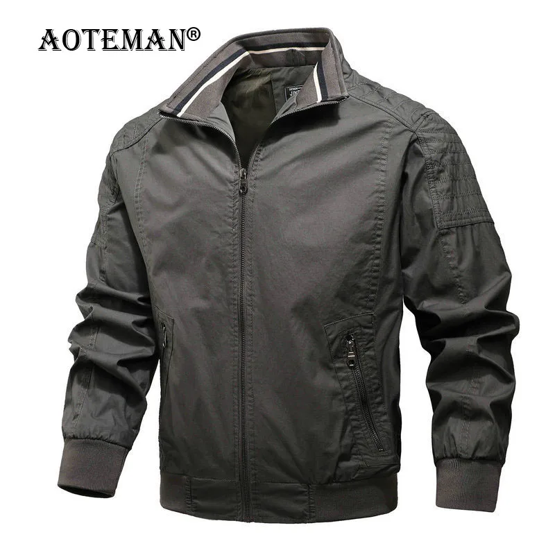 Мужская куртка в стиле милитари, куртка-бомбер, хлопковая куртка-пилот, осенне-Весенняя верхняя одежда, мужская брендовая одежда, приталенн...
Мужская куртка в стиле милитари, куртка-бомбер, хлопковая куртка-пилот, осенне-Весенняя верхняя одежда, мужская брендовая одежда, приталенн...