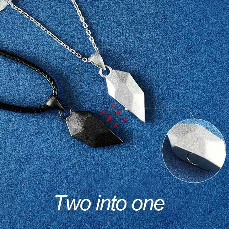Wishing Stone Couple Necklace Magnet Attracting Pendant Men's and Women's Clavicle Chain Lightweight Simple Pendant Gift New
Wishing Stone Couple Necklace Magnet Attracting Pendant Men's and Women's Clavicle Chain Lightweight Simple Pendant Gift New