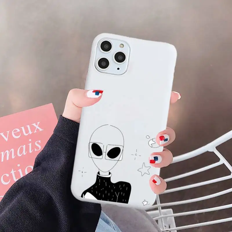 Funny cute Cartoon alien space Phone Case Candy Color for iPhone 6 7 8 11 12 s mini pro X XS XR MAX Plus
Funny cute Cartoon alien space Phone Case Candy Color for iPhone 6 7 8 11 12 s mini pro X XS XR MAX Plus