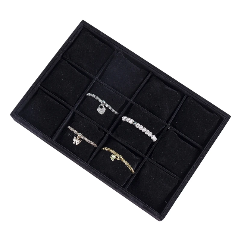 Watch Jewelry Tray Organizer Bracelet Display Showcase 12 Grid Pillows Without Lid Tray Jewelry Storage Holder Gifts
Watch Jewelry Tray Organizer Bracelet Display Showcase 12 Grid Pillows Without Lid Tray Jewelry Storage Holder Gifts