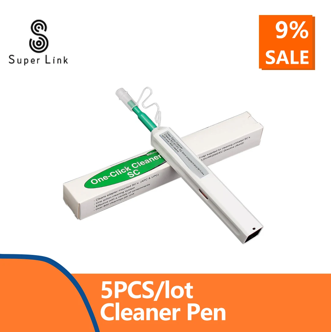 5PCS/Lot 800 times One-Click Fiber Optic Connector Cleaner Pen for SC ST and FC 2.5mm Adapters
5PCS/Lot 800 times One-Click Fiber Optic Connector Cleaner Pen for SC ST and FC 2.5mm Adapters