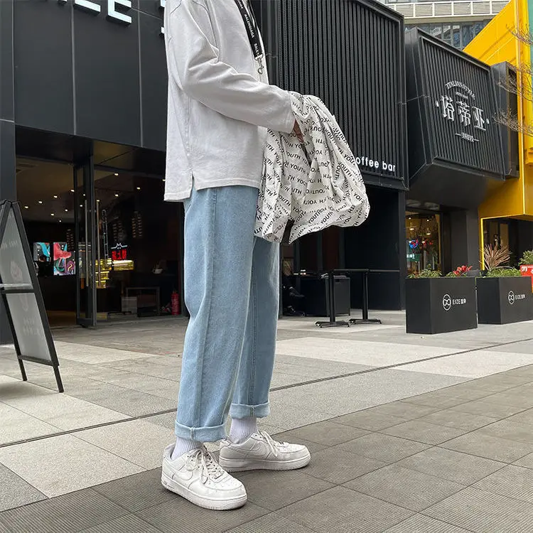 Summer new jeans student girl Korean version loose High Waist Wide Leg show thin straight pants
Summer new jeans student girl Korean version loose High Waist Wide Leg show thin straight pants