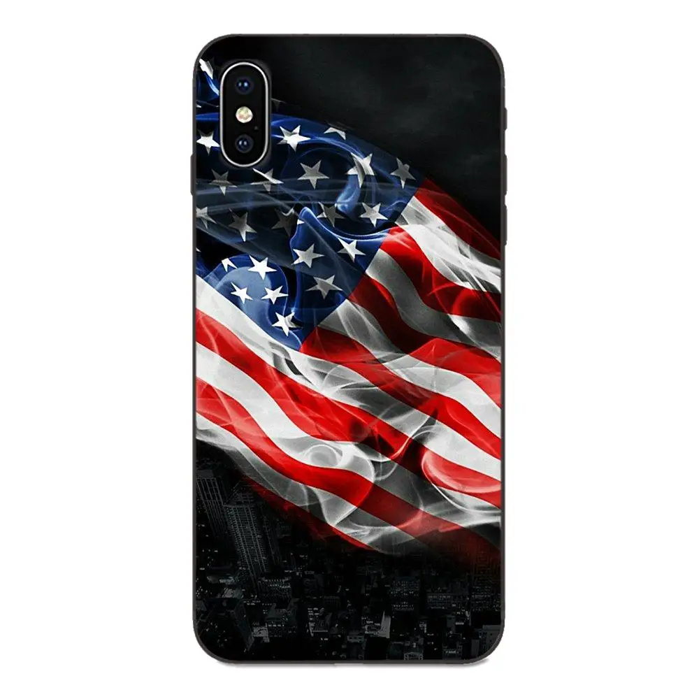 For Galaxy C5 C7 J1 J2 J3 J330 J5 J6 J7 J730 M20 M30 Ace Core Max Mini Plus Prime Pro Soft Design Phone American Flag Wooden Art | Мобильные