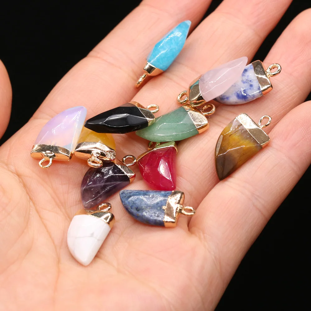 Natural Stone Pendants Knife shape Lapis lazuli Faceted Agates Charms for Jewelry Accessories Making Earrings Necklace
Natural Stone Pendants Knife shape Lapis lazuli Faceted Agates Charms for Jewelry Accessories Making Earrings Necklace