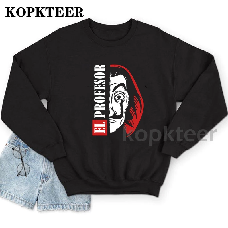 La Casa De Papel Money Heist Funny Cartoon Hoodies Women The House of Paper El Caminar de Papel 90s Streetwear Sweatshirt
La Casa De Papel Money Heist Funny Cartoon Hoodies Women The House of Paper El Caminar de Papel 90s Streetwear Sweatshirt