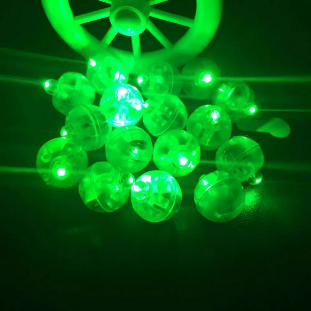 50 шт./лот круглые шариковые Светодиодные шарики мини-лампы для фонарей