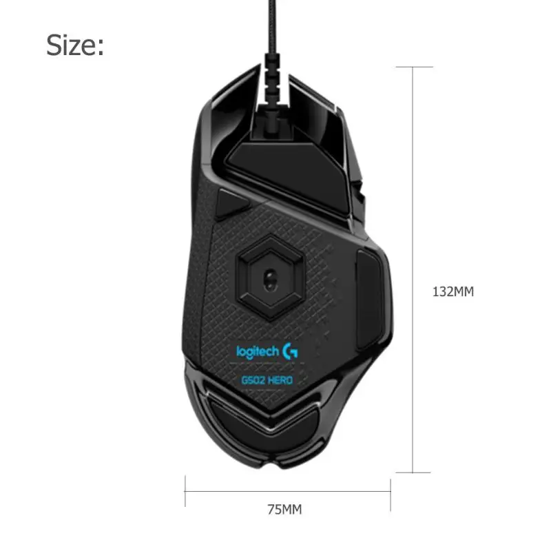 

High Performance Gaming Mouse HERO Programmable Tunable LIGHTSYNC RGB Logitech G502 HERO for Mouse Gamer Engine with 16,000 DPI