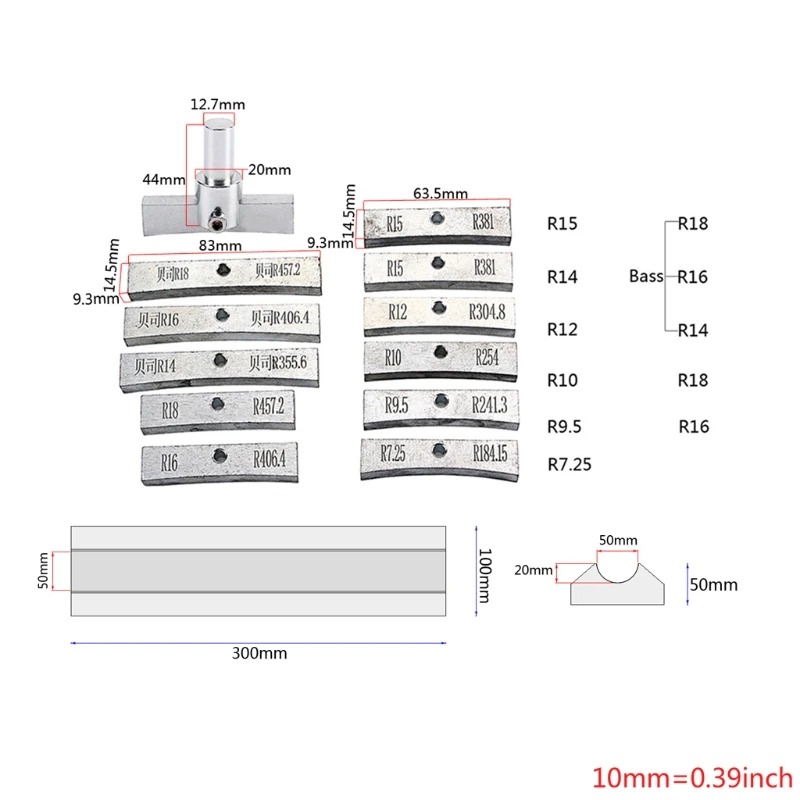 13pcs Guitar Repair Tool Metal Press Caul Insert for Bass Guitar Parts Accessories
13pcs Guitar Repair Tool Metal Press Caul Insert for Bass Guitar Parts Accessories