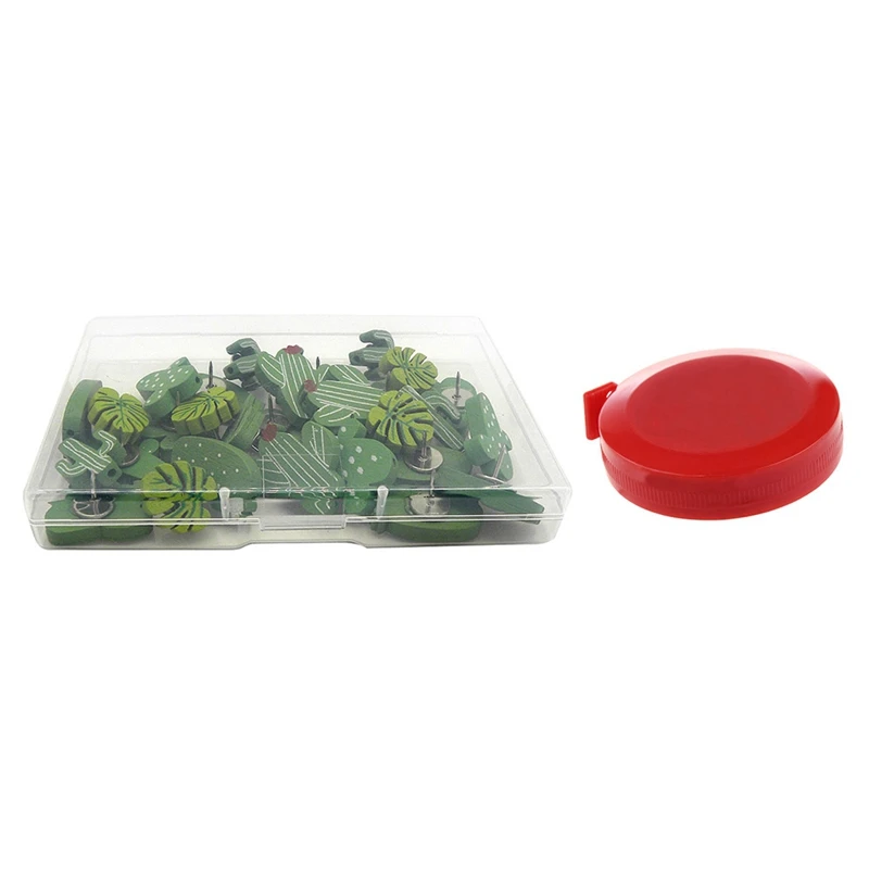 1 Pcs Retractable Dressmaker's Tape Measures 60 Inch/150Cm & 30Pcs Cork Fixing Nail Cactus Turtle Leaf Pushpin
1 Pcs Retractable Dressmaker's Tape Measures 60 Inch/150Cm & 30Pcs Cork Fixing Nail Cactus Turtle Leaf Pushpin