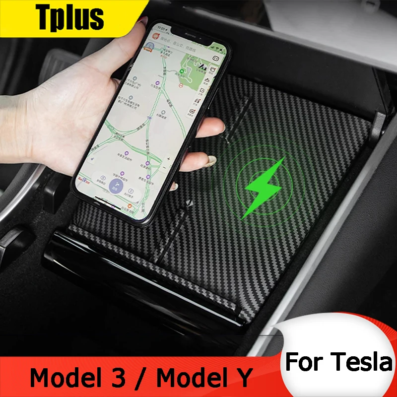 Car Wireless Charger For Tesla Model 3 / Model Y Dual Phone Holder Wireless Fast Charger Smart Carbon Fiber USB Accessories
Car Wireless Charger For Tesla Model 3 / Model Y Dual Phone Holder Wireless Fast Charger Smart Carbon Fiber USB Accessories