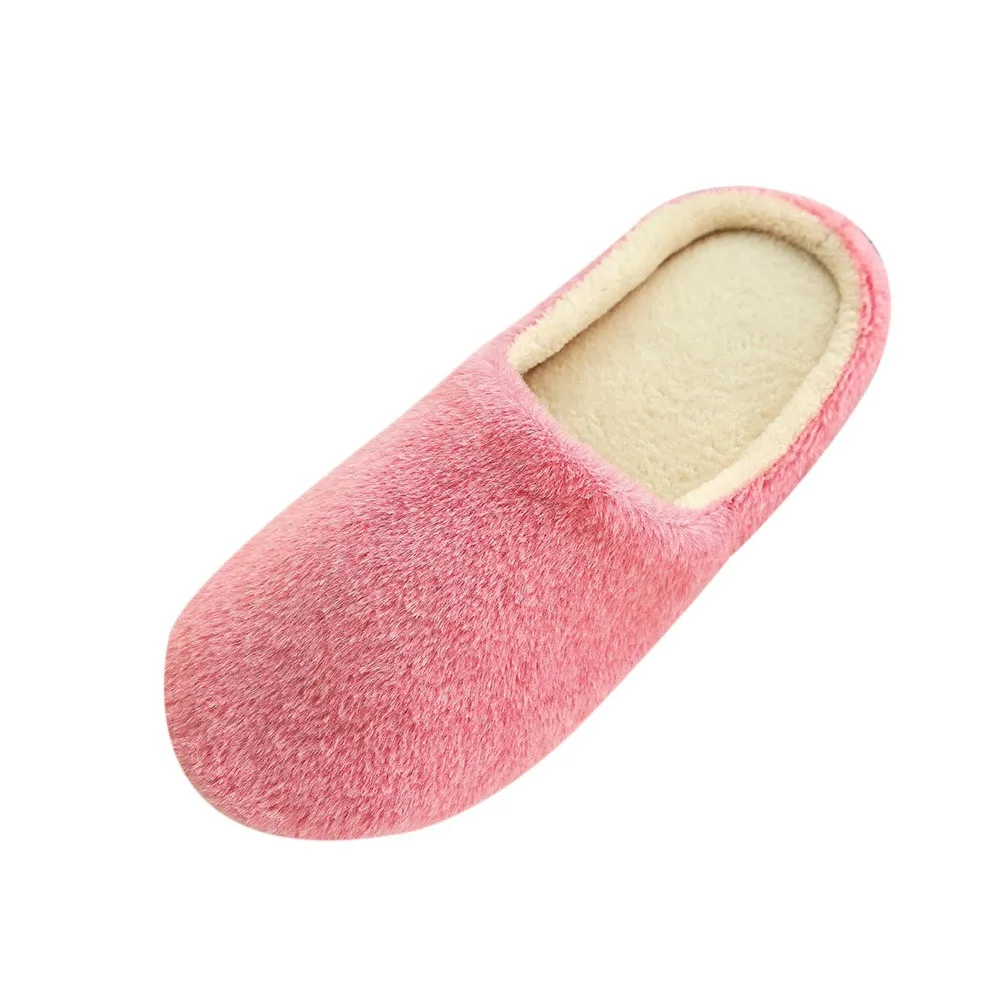 2019 New Men Warm Home Plush Soft Slippers Indoors Anti-slip Winter Floor Bedroom House Shoes Women | Обувь
