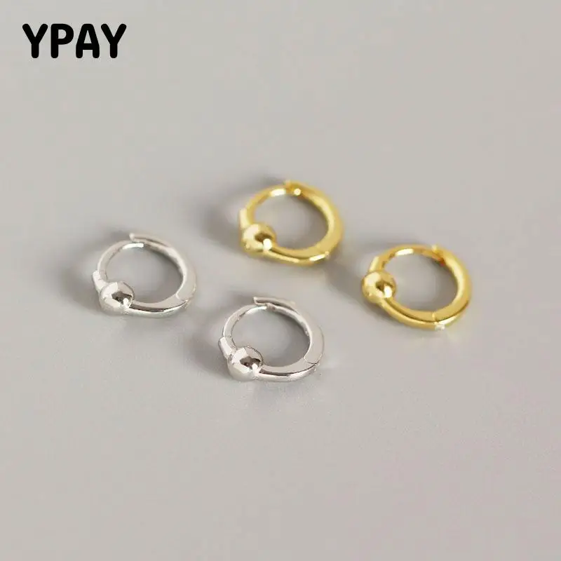 Женские серьги-кольца YPAY, круглые серьги из 100% чистого серебра 925 пробы с маленькими бусинами, ювелирные украшения в подарок на Рождество, YME559
Женские серьги-кольца YPAY, круглые серьги из 100% чистого серебра 925 пробы с маленькими бусинами, ювелирные украшения в подарок на Рождество, YME559