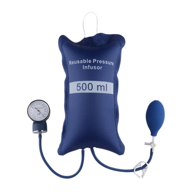 Pressure Infusion Bag 500Ml for Blood&Fluid Quick Infusion with Pressure Display Valve Reusable Pressure Infusion Bag
Pressure Infusion Bag 500Ml for Blood&Fluid Quick Infusion with Pressure Display Valve Reusable Pressure Infusion Bag