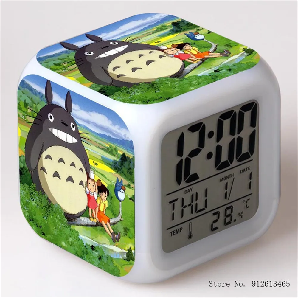 Будильник Totoro с 3D рисунком, многофункциональные светодиодные светящиеся часы с изменением 7 цветов, рингтоны для детской комнаты, украшение...
Будильник Totoro с 3D рисунком, многофункциональные светодиодные светящиеся часы с изменением 7 цветов, рингтоны для детской комнаты, украшение...