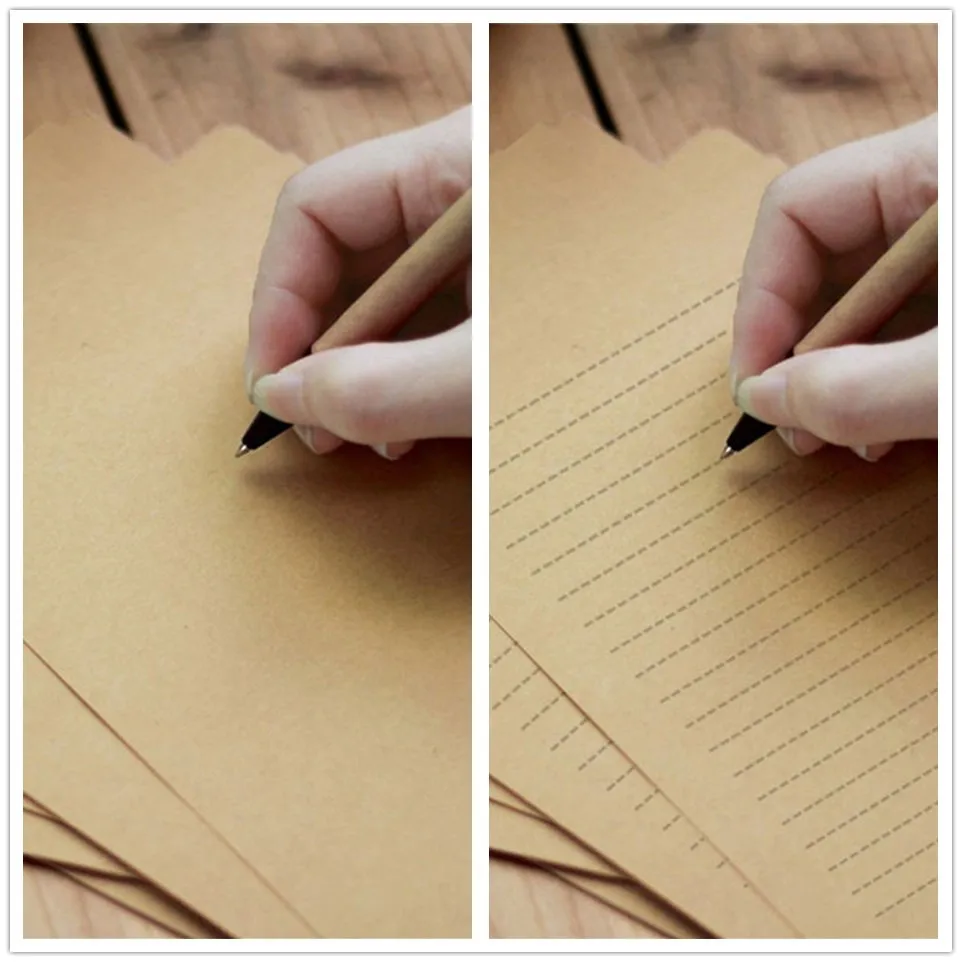 50pcs Blank Vintage Kraft Paper Letterhead Romantic Note Craft Paper Painting Packaging Paper Writing Paper Office Supplies
50pcs Blank Vintage Kraft Paper Letterhead Romantic Note Craft Paper Painting Packaging Paper Writing Paper Office Supplies