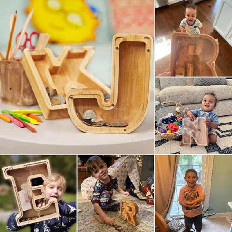 Wooden Piggy Bank Money Creative Simple Alphabet Storage Tank Personalized Desktop Ornament For Home Living Room Bedroom Decor
Wooden Piggy Bank Money Creative Simple Alphabet Storage Tank Personalized Desktop Ornament For Home Living Room Bedroom Decor