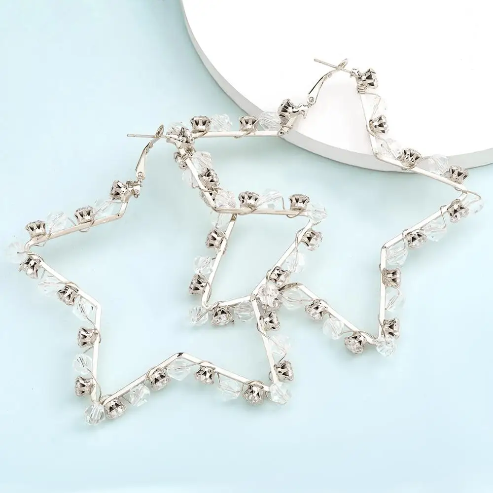 New Girl Empty Manual Earrings for women hoop Round Star Heart Rhinestone Bohemia Copper Vintage Korean Set Simple Fashion Charm
New Girl Empty Manual Earrings for women hoop Round Star Heart Rhinestone Bohemia Copper Vintage Korean Set Simple Fashion Charm