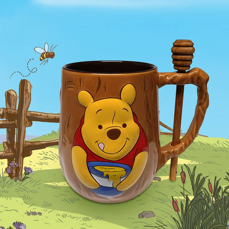 2021 New Disney Fashion Cartoon Cute Winnie the Pooh Ceramic Mug New Product Anime Cute Mug with Stirring Spoon
2021 New Disney Fashion Cartoon Cute Winnie the Pooh Ceramic Mug New Product Anime Cute Mug with Stirring Spoon