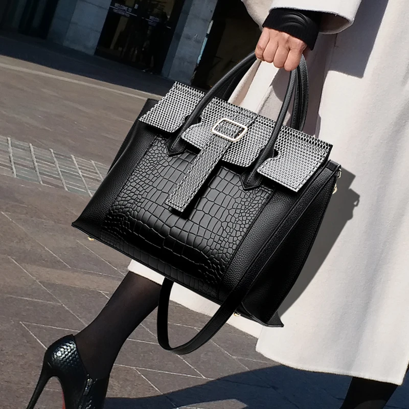Crocodile Pattern Women's Shoulder Bags Designer Lock Women Handbags Fashion Large Capacity Lady Hand Bags For Women Shopper Bag
Crocodile Pattern Women's Shoulder Bags Designer Lock Women Handbags Fashion Large Capacity Lady Hand Bags For Women Shopper Bag