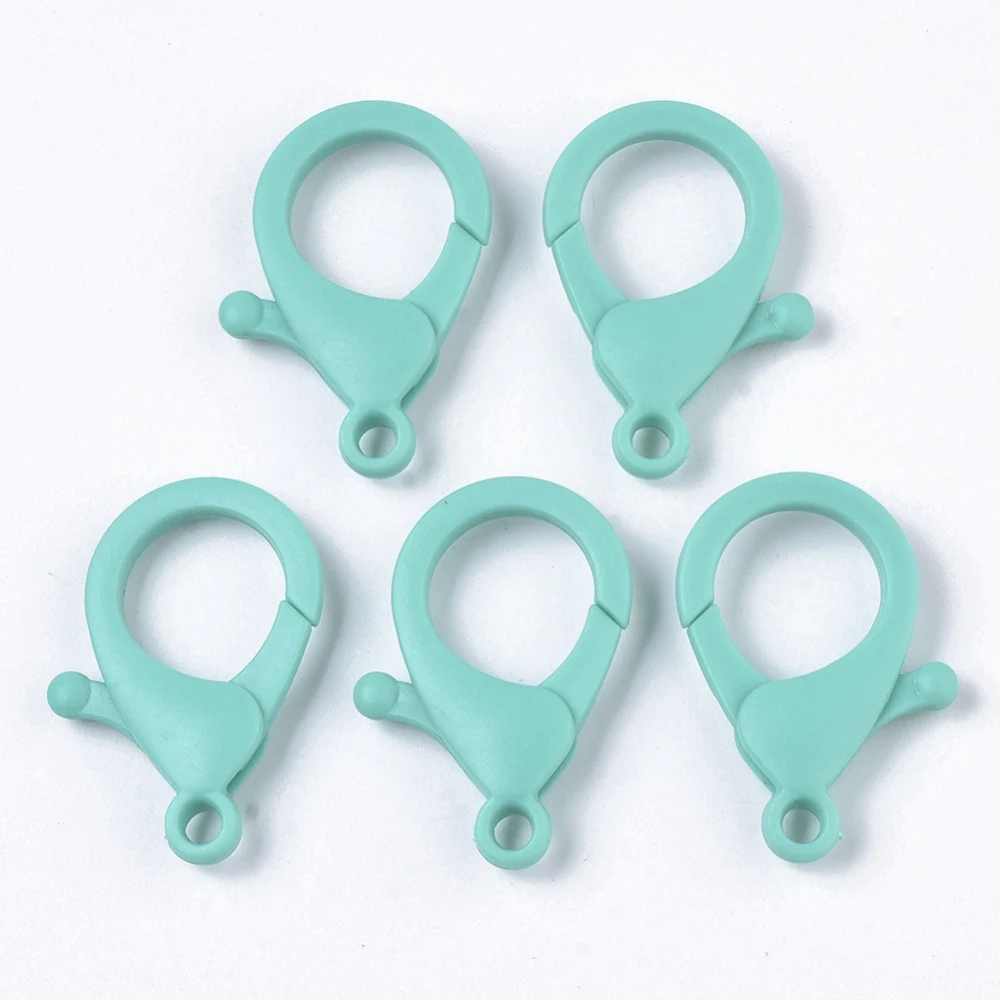 100pcs Plastic Lobster Claw Clasps For for jewelry making DIY Keychain Bracelet Decor Accessories 35x24.5x6mm, Hole: 3mm
100pcs Plastic Lobster Claw Clasps For for jewelry making DIY Keychain Bracelet Decor Accessories 35x24.5x6mm, Hole: 3mm